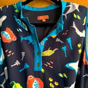 Large preowned Modcloth aquarium dress